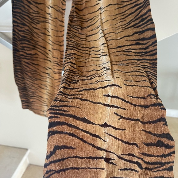 VINTAGE MOSCHINO animal print SWIM COVERUP Pants - Picture 6 of 13